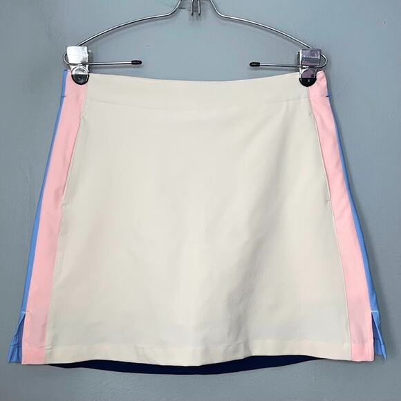 Lady Hagen Size 6 Short Colorblock Skort Skirt Attached Shorts Sporty Preppy - Picture 1 of 11
